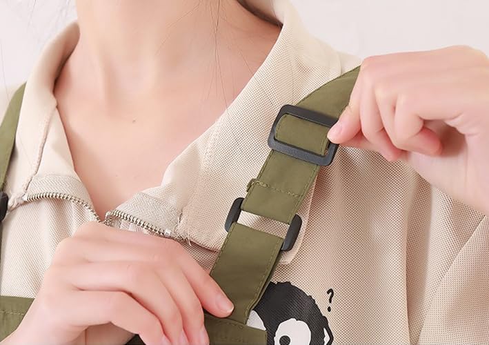 Waterproof Reversible Adjustable Bib Apron with 3 (3 Pockets Green)