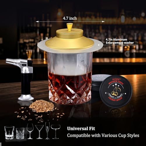 Cocktail Smoker Kit with Torch (gift set (Gold and silver))