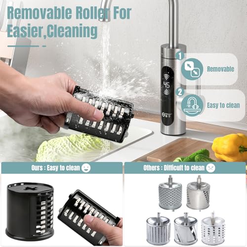Stainless Steel Slicer Shredder Attachments for KitchenAid Stand Mixers (Slicer Shredder-5pcs)