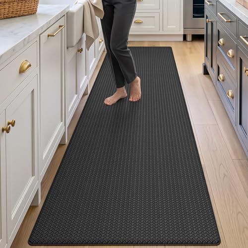 Kitchen Floor Mats Cushioned Anti Fatigue (2-black / 86"l X 23"w X 0.4"th)