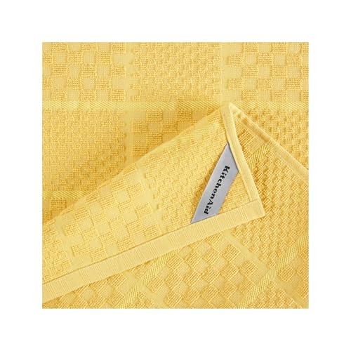 Quilted Cotton Terry Cloth Oven Mitt (Butter Yellow)