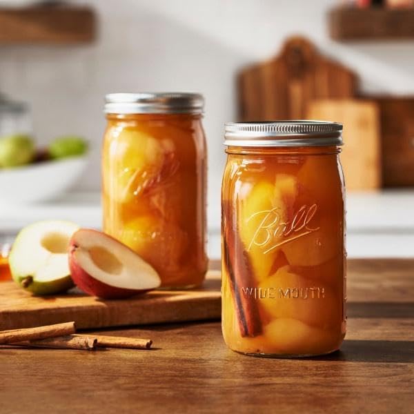 Wide Mouth Glass Mason Jars with Lids and Bands (Quart / 32 Ounce (Pack of 36))