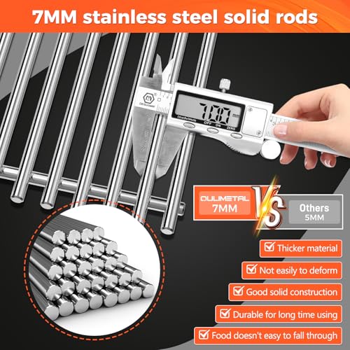 17.5 Inch Grill Grates for Weber Spirit 200 & GS4 II 200 Sreies (17.5" x 10.2" 2 Pack)