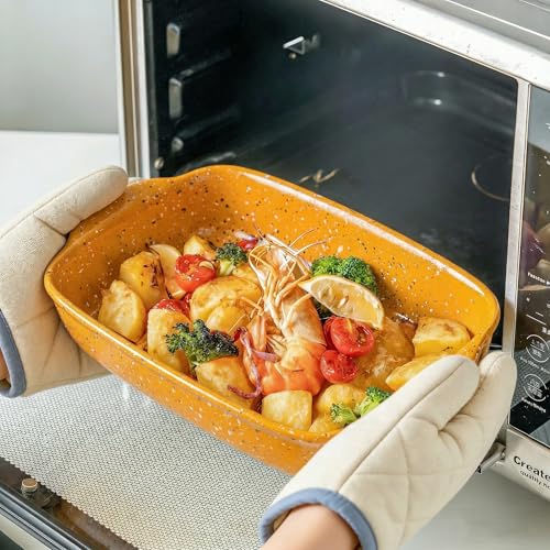 Ceramic Baking Dish Set of 3 (Orange)