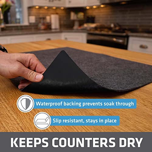 Jumbo XL Dish Drying Mat (Charcoal / 19" x 24")