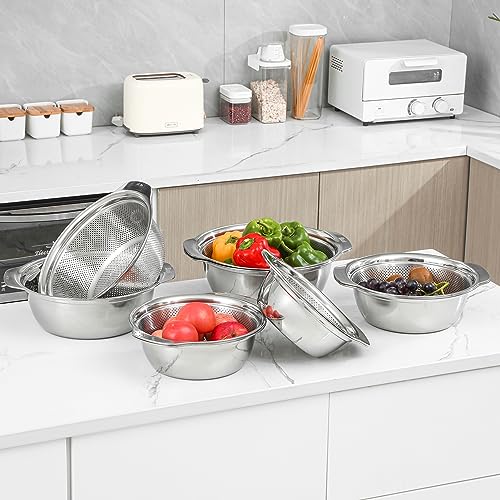 304 Stainless Steel Fine Mesh Colander Set