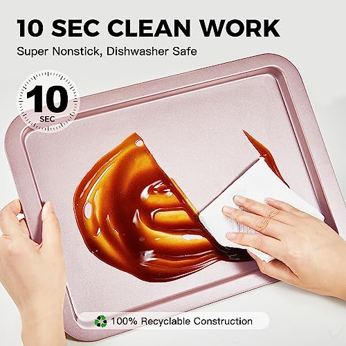 Baking Sheet Pan Set (Pink / L/M/S)