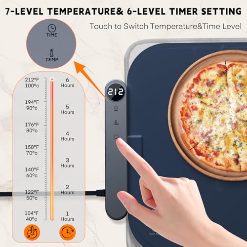 Warming Mat for Food (Dark-grey / L: 24.4''×14.6'')