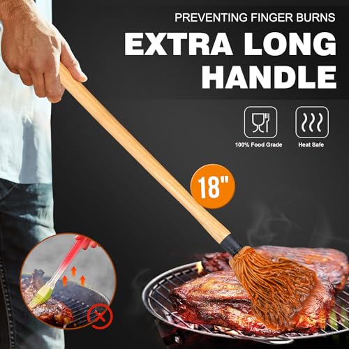 BBQ Mop Brushes for Sauce (BBQ Mop (2 Pieces) / Burlywood)