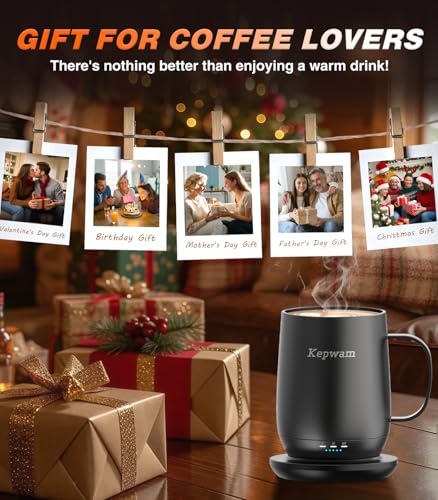 Self Heating Coffee Mug T2 (Black / 16oz)