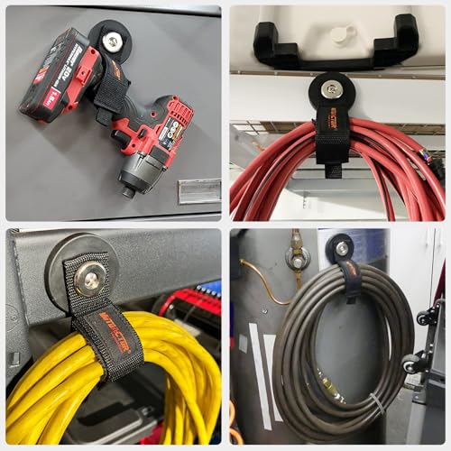 Strong Magnetic Hooks with Storage Straps (1.7in Magnet-Strape 4PCS)