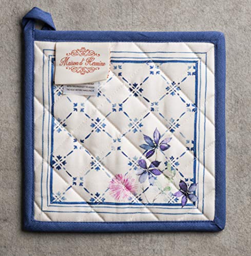 Pot Holders 100% Cotton Potholders (015 - Faience / 8" x 8" (Pot Holder Pack of 1))