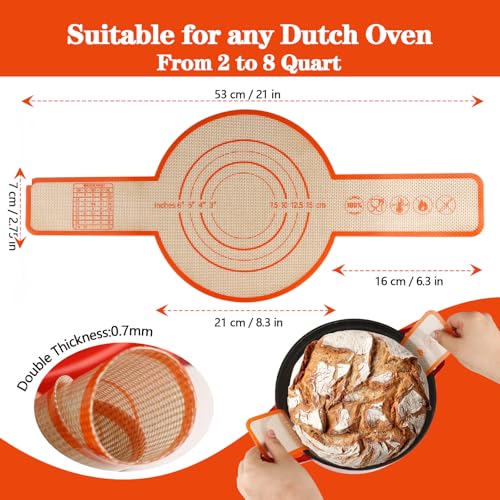 Thickened Silicone Bread Sling (20.9"L x 8.7"W)