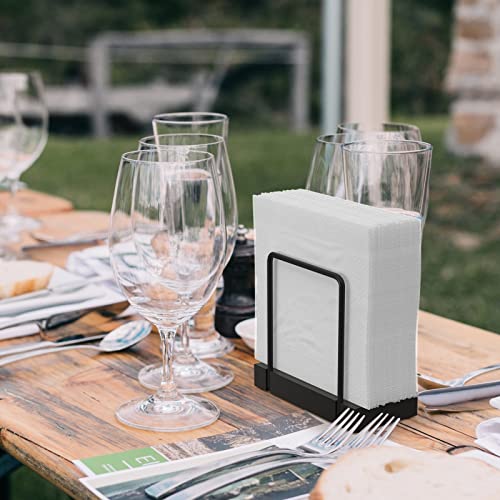 Napkin Holder for Table (Totally Black / 5.78 x 2.51 x 5.04 inches)