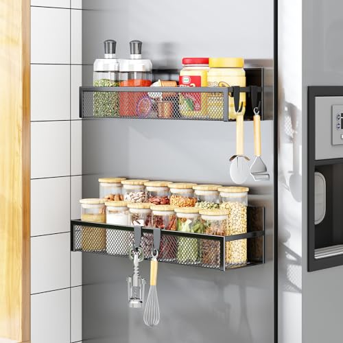 Magnetic Spice Rack for Refrigerator (2 Count)