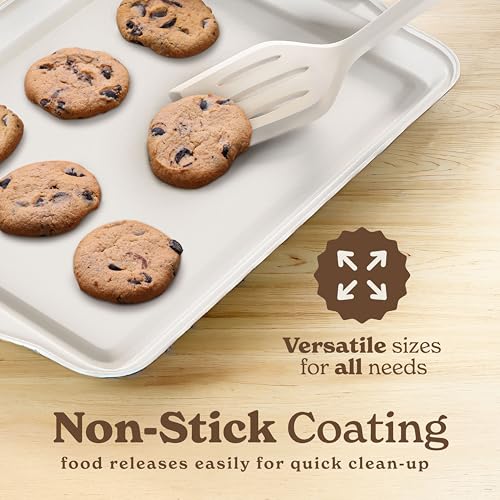 Nonstick Stackable Bakeware Set (Cream - 14 Pcs)