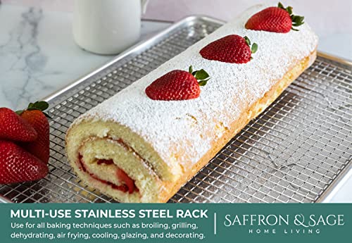 Cookie Cooling Rack Pack of 2 (2 Pack Stainless Steel Cooling Rack)