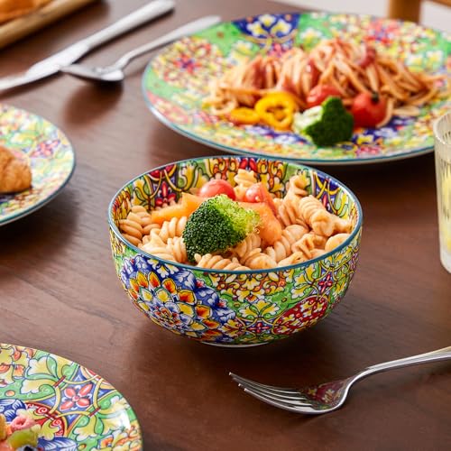 12 Pieces Dinnerware Sets (Service for 4 (12 Pcs) / Bohemian Green)