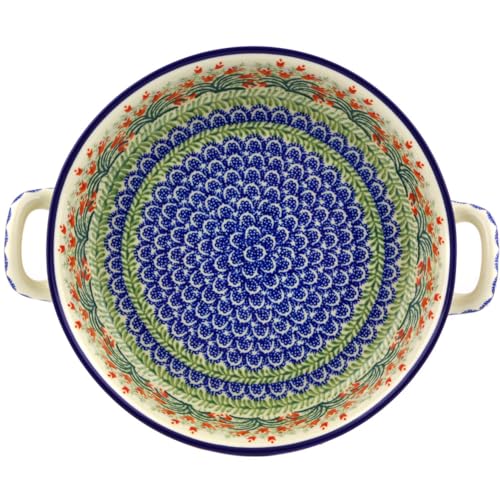 Round Baker with Handles 10 (Crimson Bells)