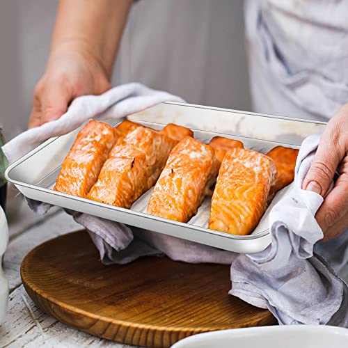 Baking Pan with Wire Rack (9 x 7 x 1 Inch)