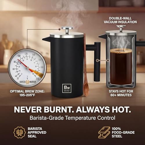 French Press Coffee Maker (Black)