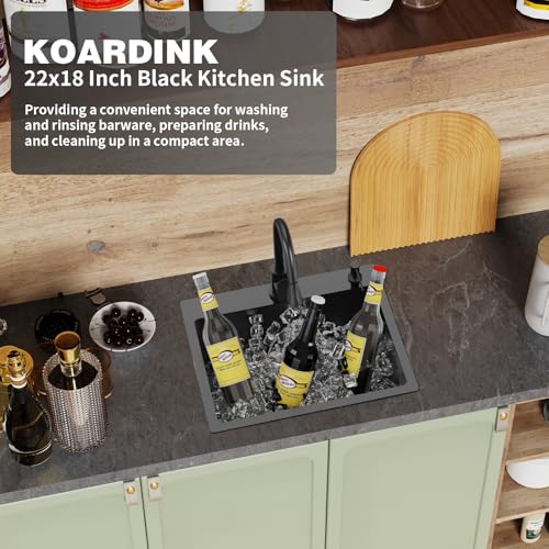 Black Kitchen And Bar Sink (22x18 Black)