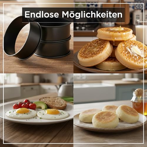 Crumpet Rings Nonstick 3.5 inch
