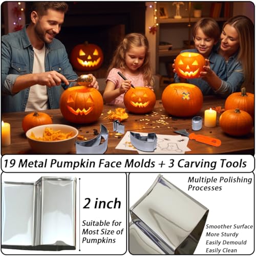 Pumpkin Carving Kit 22Pcs Tools (Pumpkin Carving Set)