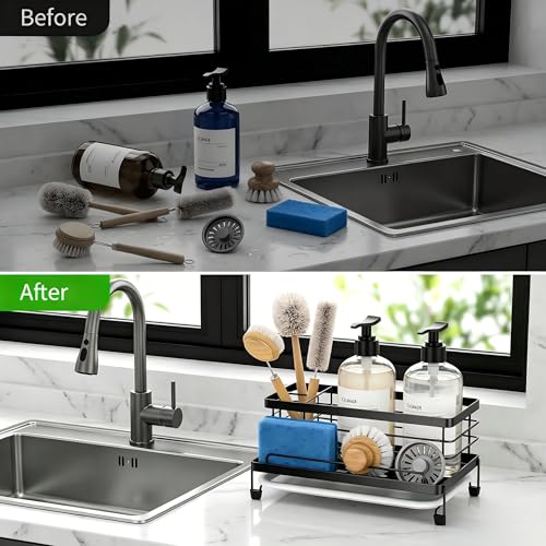 Sponge Holder for Kitchen (Black)