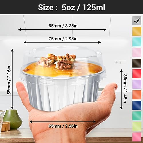 Disposable Creme Brulee Ramekins (Silver / 60pcs)