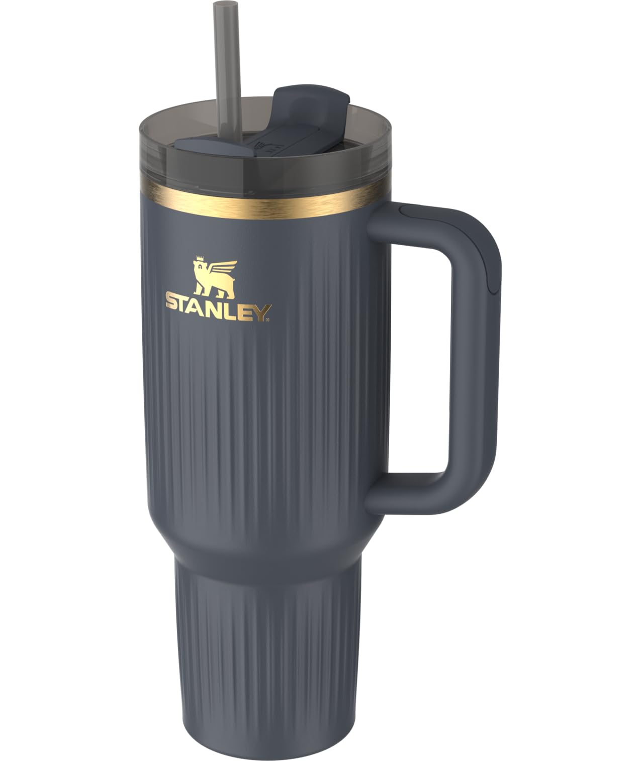 Quencher H2.0 Tumbler with Handle and Straw 40 oz (40 Ounces / Fluted Twilight)