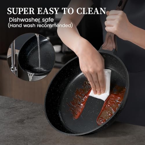 16Pcs Ceramic Pots and Pans Set Non Stick