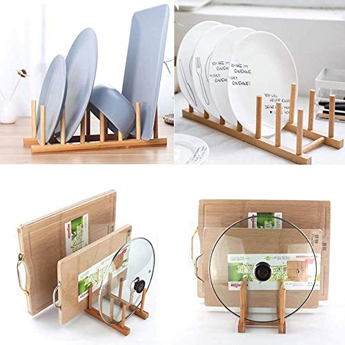 Bamboo Wooden Dish Rack (Pack of 1)