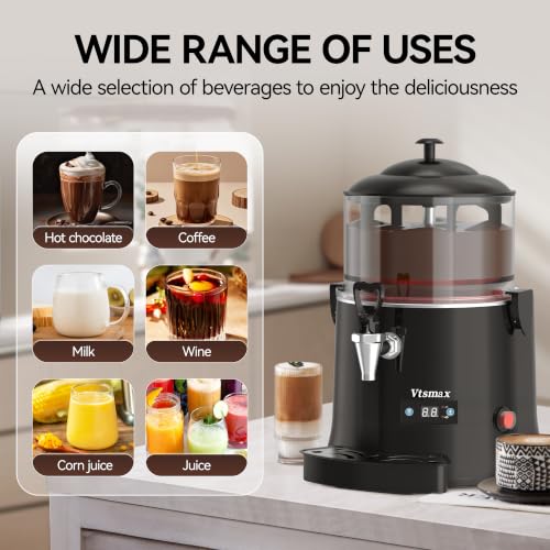 Commercial Hot Chocolate Machine (5L / Black)