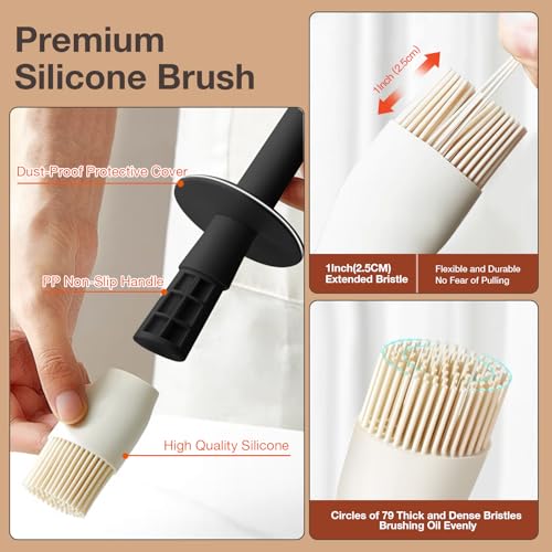 Oil Dispenser with Brush (05_2Pcs Black&White)
