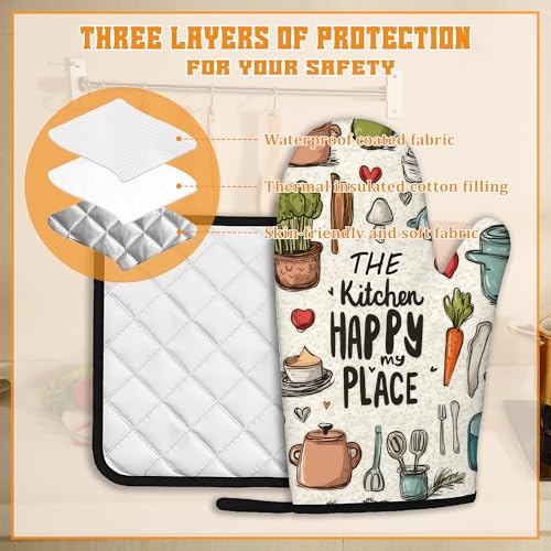 Oven Mitts and Pot Holders (4 Count)