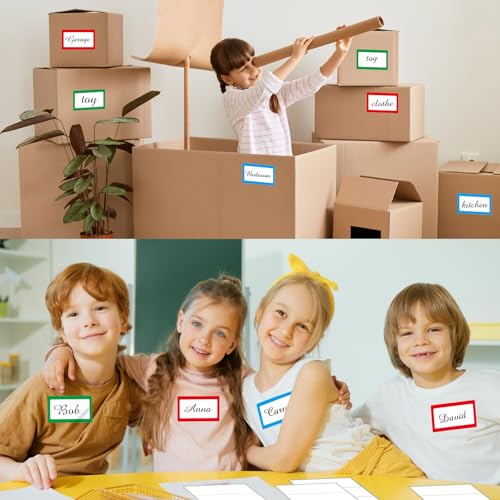 Removable Colored Labels Stickers