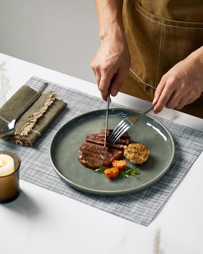Mars Stoneware Dinnerware Set for 4 (Sage Green / Set(12pcs))
