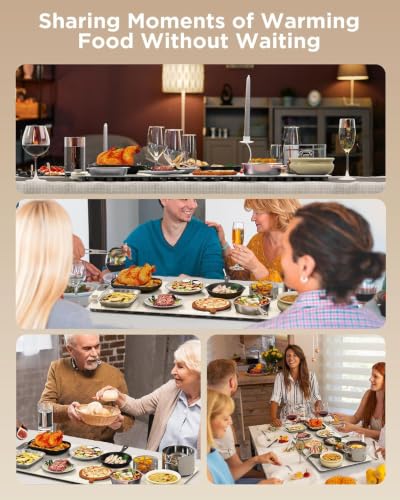 Food Warming Mat (White / 2XL Large: 35“x16")