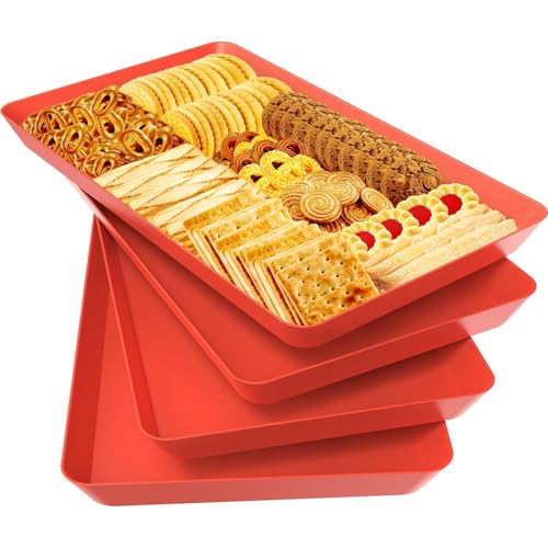 4 pcs Serving Tray for Entertaining (4 Count)