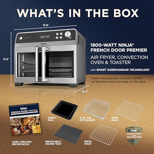 French Door Premier Air Fry Oven (Black)