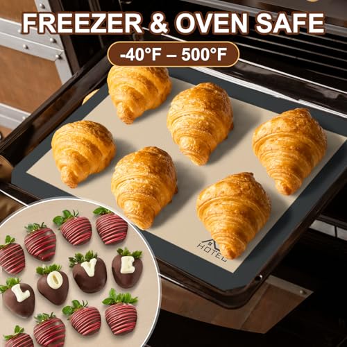 Silicone Baking Mats 3 Pack (3pcs: Grey 0.7MM)