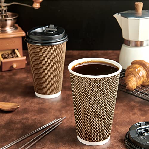 80 Pack 16 oz Disposabel Paper Cups (16OZ)