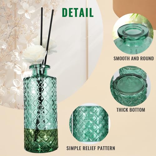 Glass Bud Vase (Green / Small Vase(6 Pcs))