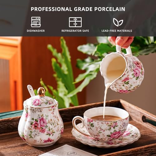 Ceramic Sugar and Creamer Set