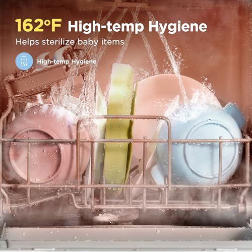 Countertop Dishwasher with 1.59Gal Built (White)