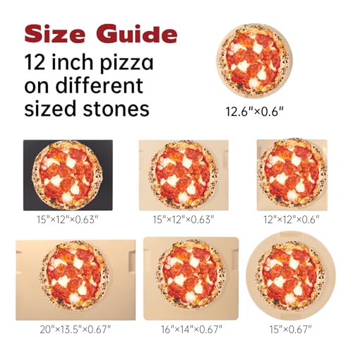 Pizza Stone 12.6in Round Baking & Grilling Stone
