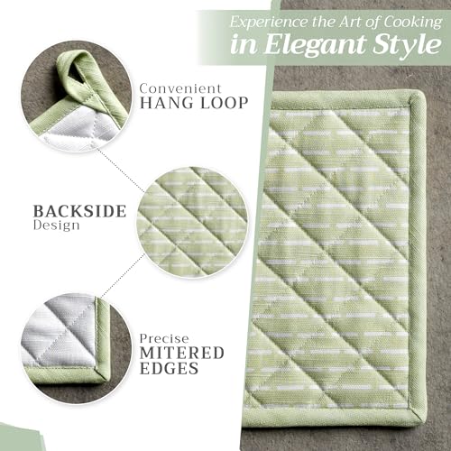 Pot Holders 100% Cotton Potholders (102 - Paradise Island / 8" x 8" (Pot Holder Pack of 1))
