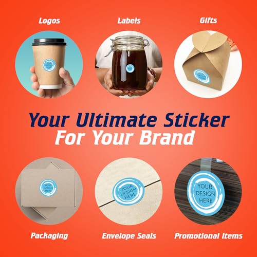 Custom Vinyl Stickers Your Image (100 Count)