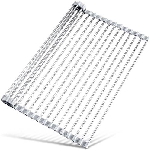Roll Up Dish Drying Rack Over Sink